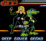 Gex: Deep Cover Gecko box art for GameBoy Color